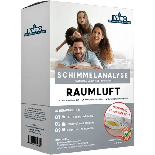 Ivario Schimmeltest Raumluft Auswertung im Labor