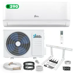 Kältebringer Split-Klimagerät 12000 BTU - Kühlen & Heizen - Klimaanlage mit 12.000 BTU, Inverter-Technologie für effizientes Kühlen und Heizen, leise im Betrieb (nur 19 dB), Smart Home-kompatibel und mit 6-fach Filtersystem für ein gesundes Raumklima.
