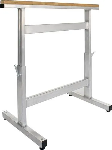 Höhenverstellbarer Aluminium-Arbeitsbock für bis zu 250kg - Robuster Arbeitsbock aus Aluminium, höhenverstellbar von 700-1000mm, ideal für Werkstätten und Baustellen.