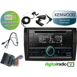 Kenwood CD Bluetooth DAB+ USB Radio für Fiat Ducato 2006-2020 - Zubehör für Car HiFi mit nahtlosem DAB+ Empfang und individueller Beleuchtung, ideal für eine personalisierte Audioerfahrung im Fiat Ducato.