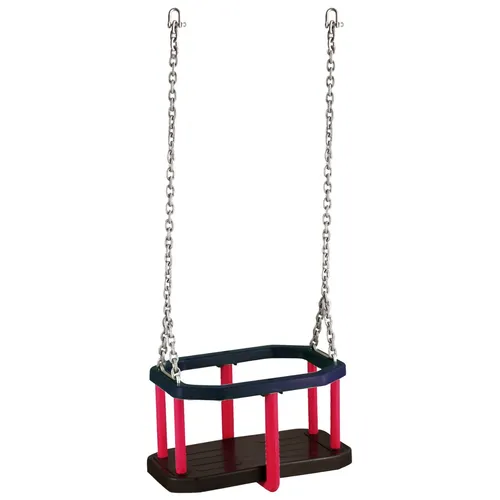 Baby-Schaukel Kleinkindschaukel aus Gummi - Kleinkindschaukel für 1-2 Jahre, aus strapazierfähigem Gummi mit sicherer Kette, ideal für den sicheren Spielspaß im Freien.