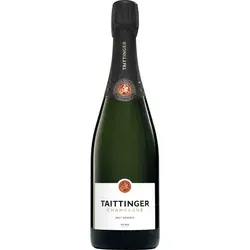 6er Set Champagne Taittinger Brut Reserve - Versandkostenfrei, glänzendes Hellgold mit fruchtigen Aromen und eleganter Perlage