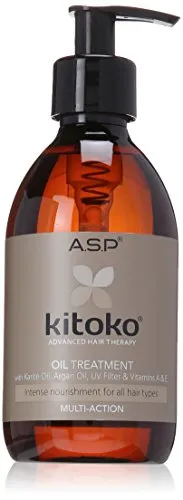 ASP kitoko Oil Treatment Haaröl 290 ml - Haarkuren: Luxuriöses Trockenhaaröl mit Arganöl für Geschmeidigkeit und Glanz, tiefenwirksame Pflege ohne das Haar zu belasten.