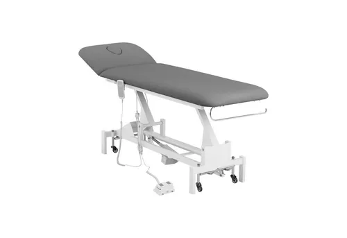 Physa Massageliege elektrisch Massagebank Therapieliege Massagetisch 200kg Grau/Weiß