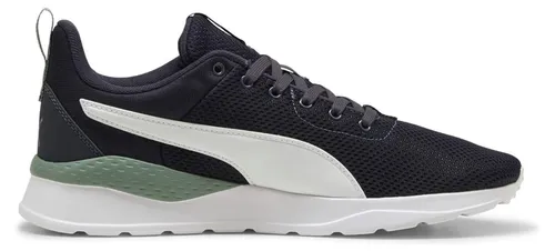 PUMA Unisex ANZARUN LITE Sneaker - Bequemer Sportstyle in New Navy White-CAST Iron, 44.5 EU - Herren-Outdoor-Fitnessschuhe mit Anzarun-DNA-Netz-Obermaterial und EVA-Zwischensohle für besten Komfort und Gummi-Außensohle für hervorragende Griffigkeit.