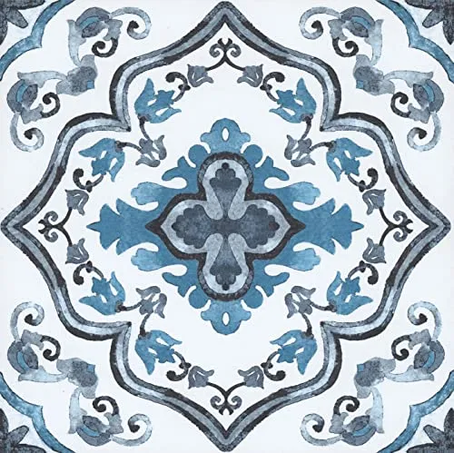 FloorPops FP3932 Marrakesch Bodenfliesen, Blau