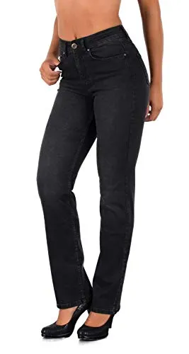 ESRA Damen Straight Fit Jeans Hose – Hochwertige Jeans für jeden Anlass - Entdecken Sie die ESRA Damen Straight Fit Jeans mit hohem Bund. Diese bequeme Jeans überzeugt durch ihren Stretch-Anteil und die perfekte Passform, ideal für den Alltag. Erhältlich bis Größe 54.