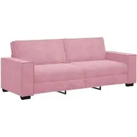vidaXL 3-Sitzer-Sofa Rosa 180 cm aus Samt - Elegantes 3-Sitzer-Sofa mit weichem Samtbezug, ideal zum Entspannen und Plaudern. Robuste Konstruktion und breite Armlehnen sorgen für hohen Komfort in jedem Raum.