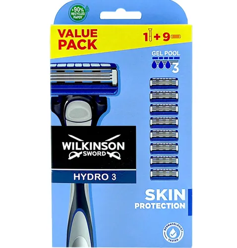 Wilkinson Rasierklingen Hydro 3 Skin Protection, 9-tlg.