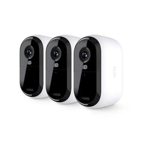 ARLO Essential 3 2K Security Camera (VMC3380-100EUS) - Netzwerkkamera mit 2K HD-Videoqualität, ideal für die Überwachung von Innen- und Außenbereichen, ausgestattet mit Nachtsicht und Bewegungsbenachrichtigungen.