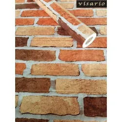 Visario Tapeten Folie 3000-S selbstklebend Farbe Steine Bunte Ziegel Dekor 10 m x 45 cm Dekorfolie Möbelfolie Tapete 3033