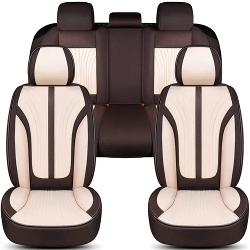 BREMER SITZBEZÜGE für Hyundai i30 PD (ab 2017) - Komplettset in Braun/Beige - Schützen Sie Ihre Sitze stilvoll mit diesem kompletten Schonbezüge-Set für Hyundai i30 PD (ab 2017). Hochwertige Materialien und eine praktische Rückentasche sorgen für Komfort und Ordnung im Fahrzeug.