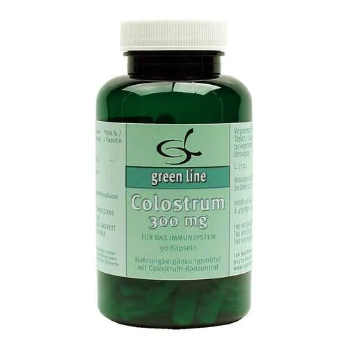 Colostrum 300mg 90 ST - Nahrungsergänzungsmittel mit 600 mg Colostrum pro Tagesdosis. Ideal zur Unterstützung des Immunsystems, frei von Lactose, Gluten und Gelatine.