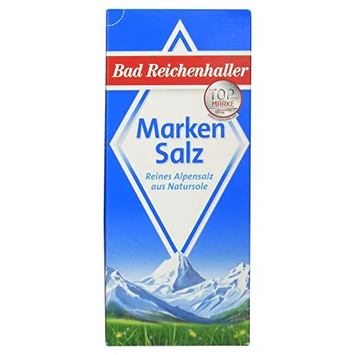 Bad Reichenhaller Reines Alpensalz, 500 g - Seesalz in bester Qualität, feinstes Alpensalz aus Natursole, ideal für alle Speisen.