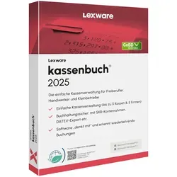 Lexware Kassenbuch 2025 - Abo Software, für effiziente Kassenverwaltung und DATEV-Standard Unterstützung