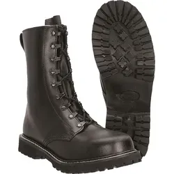 Mil-Tec Herren Para Springerstiefel, Mehrfarbig, 47 EU - Robuste 9-Loch Schnürstiefel mit verstärktem Fersenbereich und Stahlkappe. Ideal für den Outdoor-Einsatz, bieten sie besten Komfort und eine rutschfeste Gummiprofilsohle.