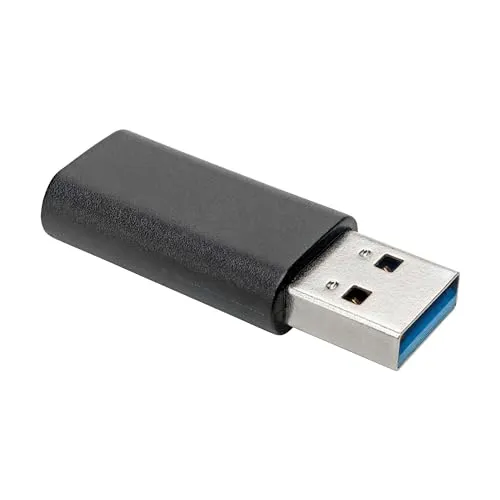 Eaton Tripp Lite USB 3.2 Adapter Konverter USB-C auf USB-A, Buchse auf Stecker, 10 Gbit/s Datenübertragung, 900 mA Ausgangsleistung, abwärtskompatibel mit früheren USB-Generationen, 3 Jahre Garantie