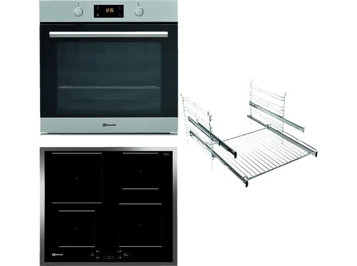 Bauknecht BAR2 KH8V2 IN BQ 2760S FT Backofen Einbau-Herdset mit Induktionskochfeld - Hochwertiges Einbau-Herdset mit Induktionskochfeld, energieeffizienter A+ Klasse, ideal für moderne Küchen.
