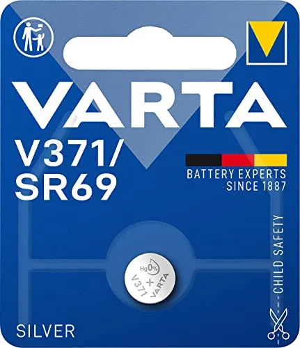Varta Knopfzelle V 371 / SR69, 1,55 V, 30 mAh, quecksilberfrei