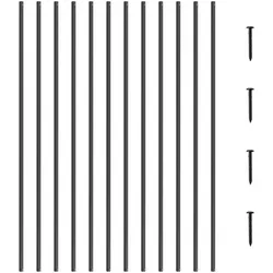 VEVOR Metallbaluster Treppe 11er-Pack - Aluminiumspindeln in Mattschwarz, 11 Stück, ideal für moderne Treppen und langlebig dank hochwertigem Aluminium.