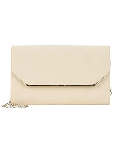 Tamaris Clutch TAS Amalia - Elegante Damenhandtasche in Cream - Stylische Clutch für Damen, mit abnehmbarem Schulterriemen und echtem Lederlook. Ideal für besondere Anlässe und bietet genügend Platz für Ihre Essentials.