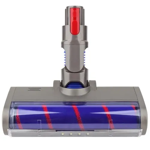 Ersatz Soft Roller Aufsatz für Dyson V7-V15 - Staubsaugerbürsten für Hartböden, aus weichem Nylonmaterial, das effektiv Staub und Partikel aufnimmt, ohne den Boden zu beschädigen. Leicht abnehmbar und waschbar für eine einfache Reinigung.