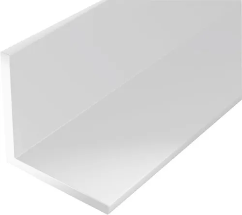 GAH Alberts Winkelprofil gleichsch., ungelocht 1000x20x20mm Kunststoff weiß - Praktisches gleichschenkliges Winkelprofil aus robustem Kunststoff, ideal für vielfältige Anwendungen im Bau und DIY-Projekte.