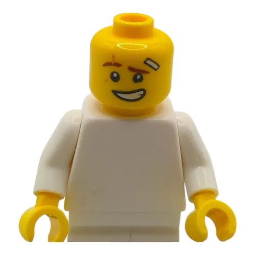 LEGO® "Kopf gelb wütend und lachend mit Pflaster" NO. 2256 6190411 33812 yellow