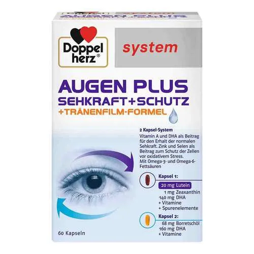 Doppelherz System Augen Plus Sehkraft +Schutz Kapseln 76.5 g