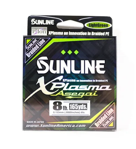 Sunline P.E Linie Asegai Xplasma 165yds P.E 0.8 8lb Light Green (4991)