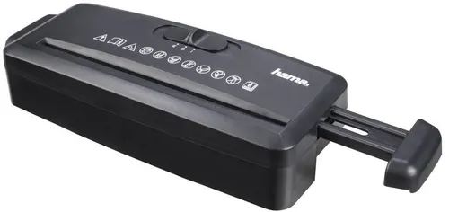 hama Mini S6 Aktenvernichter - Kompakter Streifenschnitt P-1, schreddert bis 6 Blatt mit Rücklauffunktion und Überhitzungsschutz, ideal für Home Office