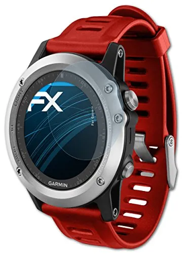 atFoliX Schutzfolie kompatibel mit Garmin Fenix 3/3 HR Folie, ultraklare FX Displayschutzfolie (3X)