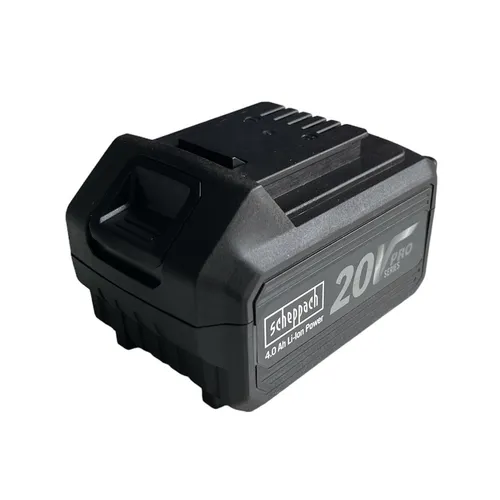 Scheppach 20V Akku BA4.0-20ProS | 4Ah Li-Ion - Elektrowerkzeug-Akkus mit 4Ah Kapazität, leicht und langlebig für effizientes Arbeiten ohne Kabelsalat.