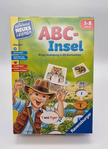 Ravensburger ABC Insel - Spiel - Buchstaben Lernen - Brettspiel - Fördert - NEU