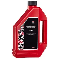 ROCK SHOX FEDERGABEL ÖL 5 WT 1000ml - Hochwertiges Suspension Fluid - Gabeln für Freeride und Mountainbikes, optimiert die Leistung Ihrer Federgabel mit Lockout-Funktion für bessere Kontrolle und Fahrkomfort.
