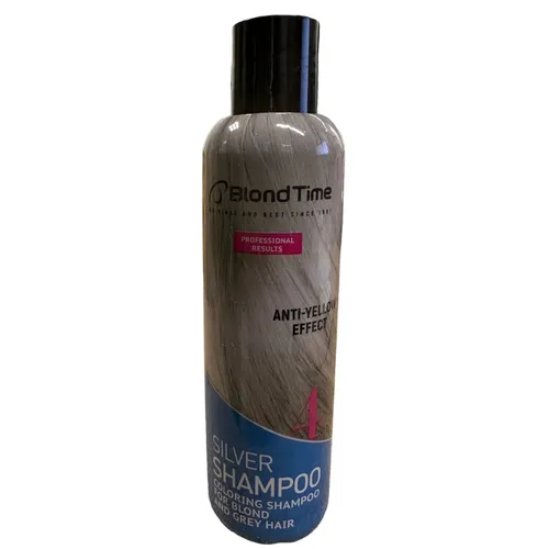 Blond Time Silber Shampoo Anti Gelbstich Silbershampoo No Yellow grau blond Haar
