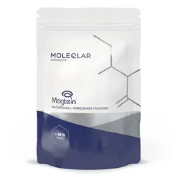 Moleqlar Magtein Magnesium-L-Threonate Pulver 120 g - Arzneimittel zur Unterstützung der Gehirnfunktion, fördert die kognitive Leistungsfähigkeit und das allgemeine Wohlbefinden.