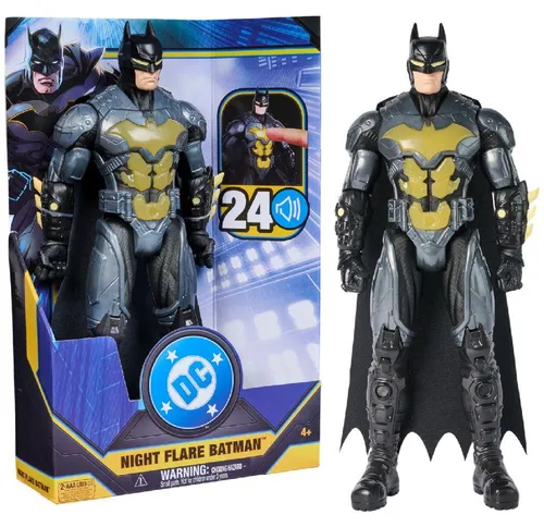 DC Comics Batman Actionfigur – 30 cm mit Licht- und Soundeffekten - Actionfigur für Kinder ab 4 Jahren, mit 24 Licht- und Soundeffekten sowie 11 Bewegungspunkten für lebendige Action und Abenteuer.