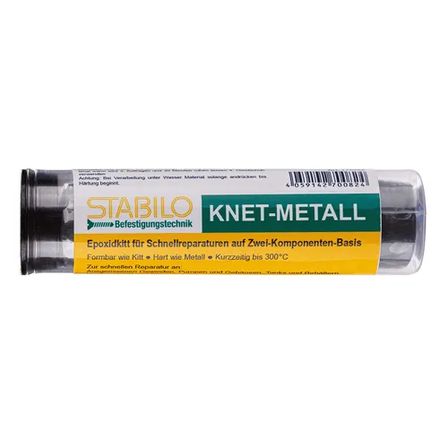STABILO 2K Knet-Metall 56g - Robuster Metallkleber für schnelle Reparaturen - Kleber & Leime: 2K Knet-Metall, ideal für schnelle und zuverlässige Reparaturen mit Zwei-Komponenten-Technologie, perfekt für Metall, Heimwerker & Bastelarbeiten.
