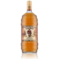 Captain Morgan Original Spiced Gold 1,5l - Aromatischer Rum in praktischer Barrel Bottle, perfekt für Abenteuer und gesellige Abende