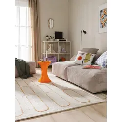 benuta Teppich Marta, rechteckig, Höhe: 6 mm, Kunstfaser, Berber, Ethno-Style, Wohnzimmer weiß 160 cm x 230 cm x 6 mm