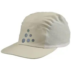 Craft Pro Run Soft Cap - Beige - Leichte und atmungsaktive Laufcap für optimalen Komfort. Perfekt für intensive Trainingseinheiten, sorgt sie für eine individuelle Passform und hält deinen Kopf kühl und trocken.