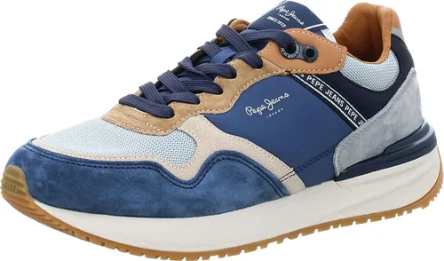 Pepe Jeans PMS60041 Wildlederschuhe Buster Pro Combi blau (44) - Sneaker mit Wildlederdetails und ultraleichter Phylon-Mittelsohle für hohen Tragekomfort. Ideal für lässige Outfits und den Alltag.