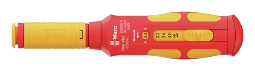 Wera 7516 VDE Kraftform Safe-Torque Speed Drehmomentschraubendreher - Drehmomentschlüssel mit 5 voreingestellten Werten, extrem schnelles Einstellen der Anzugsdrehmomente und überrutschende Drehmomentfunktion für sicheres Arbeiten.