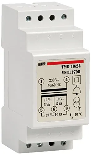Vemer VN311700 TMD 10/24 Transformator von DIN-Schiene für