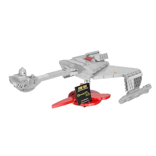 BlueBrixx – Star Trek Klingonischer D7-Klasse-Schlachtkreuzer – aus: Raumschiff Enterprise, The Original Series – Midsize-Bausatz mit 580 Klemmbausteinen – 100% kompatibel – ORIGINAL-Lizenz, 104571