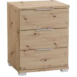 Boxxx Nachtschrank, Eiche Artisan, 3 Schubladen - Moderne Nachttischlösung in Eiche Artisan mit 3 Schubladen für optimalen Stauraum. Ideal für stilvolle Schlafzimmer und rustikale Akzente.