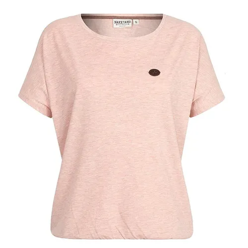 naketano T-Shirt Damen Pastel Pink - T-Shirt für Damen in Pastel Pink, aus 50% Baumwolle und 50% Polyester, ideal für lässige Outfits und den Sommer.