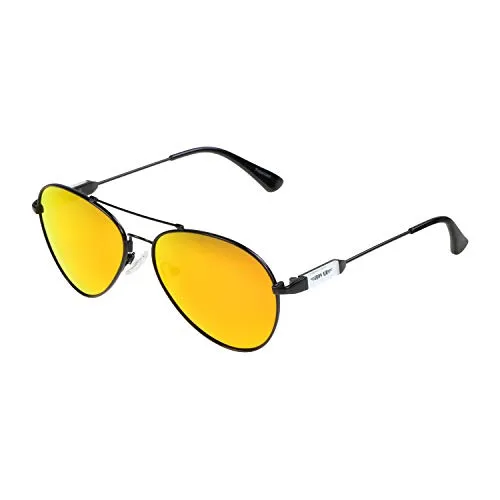 ActiveSol Sonnenbrille Iron Air, Pilotenbrille für Kinder - Stylische Pilotenbrille für Kinder (6-10 Jahre) mit polarisierten Gläsern und UV400 Schutz. Inklusive Brillenputztuch und Schiebeschachtel für optimalen Schutz.