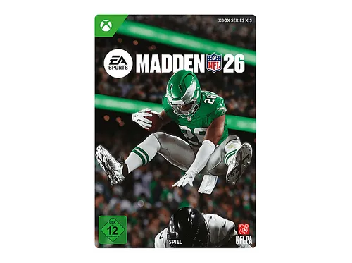 Madden NFL 26: Standard Edition - Xbox Spiel Download mit KI-gestütztem Gameplay, das reale NFL-Daten nutzt und für ein authentisches Spielerlebnis sorgt – erlebe die Dynamik der NFL hautnah!